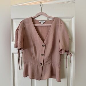 Topshop pink top
